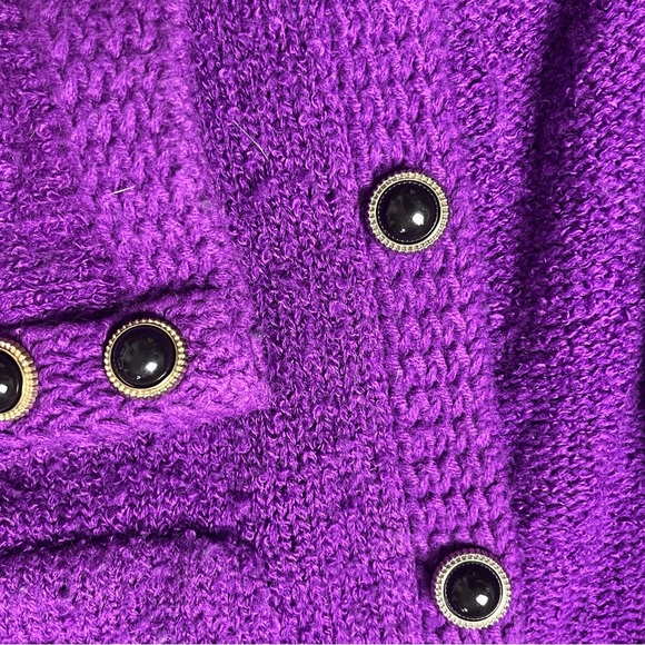 Warm comfy 80s vintage blazer style sweater - Picture 7 of 8